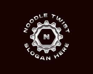 Industrial Steel Cogwheel logo design