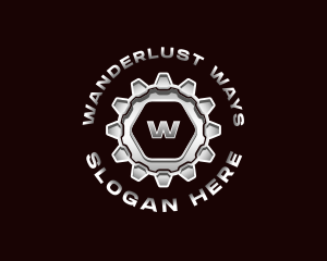 Industrial Steel Cogwheel logo design