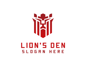 Lion Gaming Shield logo design