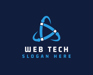 Cyberspace Tech Startup logo design