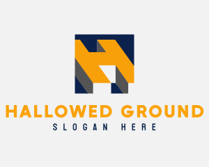 Modern Construction Company Letter H logo design