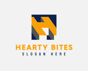 Modern Construction Company Letter H logo design