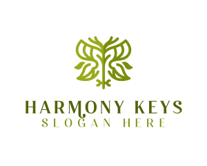 Butterfly Fashion Key logo design