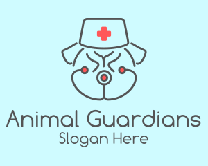 French Bulldog Veterinarian logo