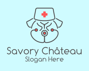 French Bulldog Veterinarian logo design