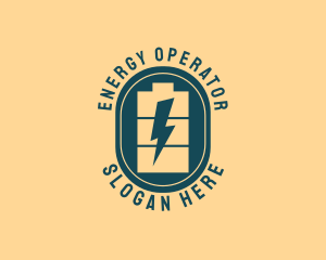 Energy Lightning Bolt logo design