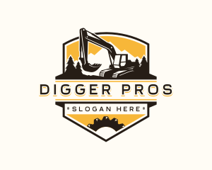 Digger Excavation Machinery logo design