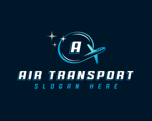 Airplane Travel Logistics logo design