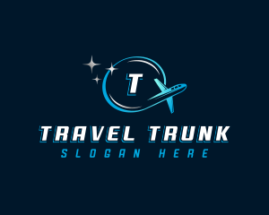 Airplane Travel Logistics logo design