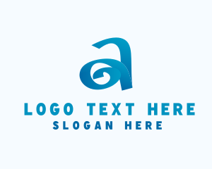 Startup Letter A Resort Swirl logo