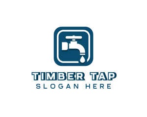 Water Tap Faucet logo design