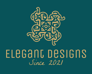 Intricate Bronze Ornament  logo