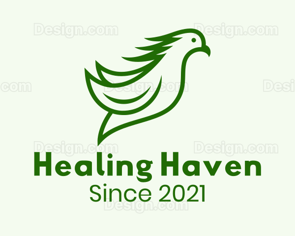 Green Flying Cockatoo Logo