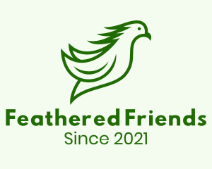 Green Flying Cockatoo logo