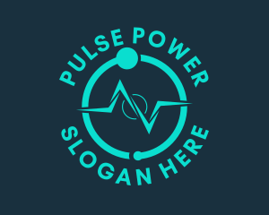 Corporate Blue Pulse logo design