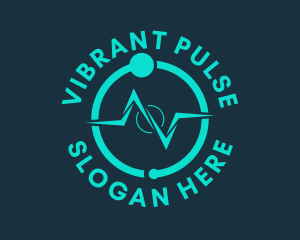 Corporate Blue Pulse logo design