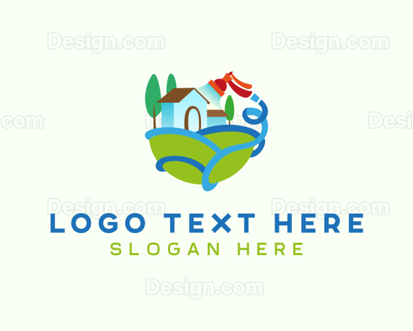 Landscaping Garden Hose Logo