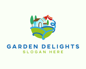 Landscaping Garden Hose logo design