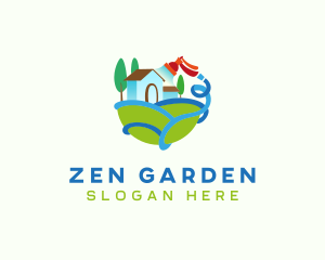 Landscaping Garden Hose logo design