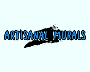 Graffiti Paint Text logo design