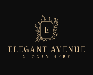 Elegant Floral Salon logo design