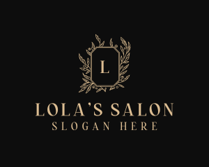 Elegant Floral Salon logo design