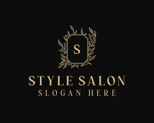 Elegant Floral Salon logo design