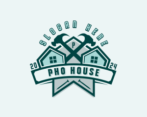 Contractor Roofing Construction logo design