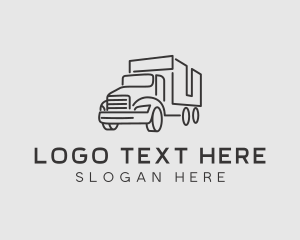 Courier Cargo Truck  Logo