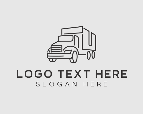 Courier Cargo Truck  logo