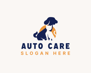 Dog Cat Veterinarian logo design