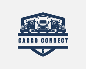 Trailer Cargo Truck logo design