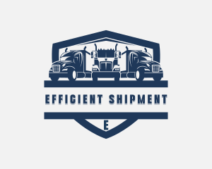 Trailer Cargo Truck logo design