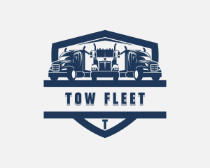 Trailer Cargo Truck logo design