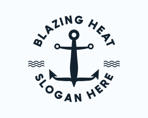 Nautical Marine Anchor Logo