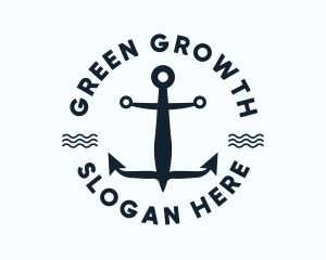 Nautical Marine Anchor Logo