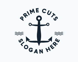 Nautical Marine Anchor Logo