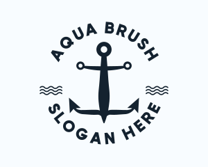 Nautical Marine Anchor logo design