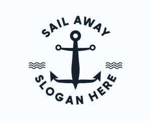 Nautical Marine Anchor logo design