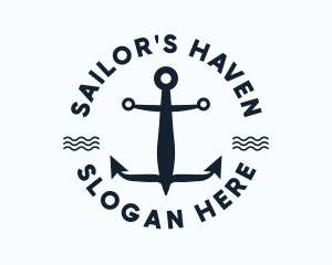 Nautical Marine Anchor logo design