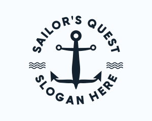 Nautical Marine Anchor logo design