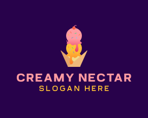 Ice Cream Sprinkle Dessert logo