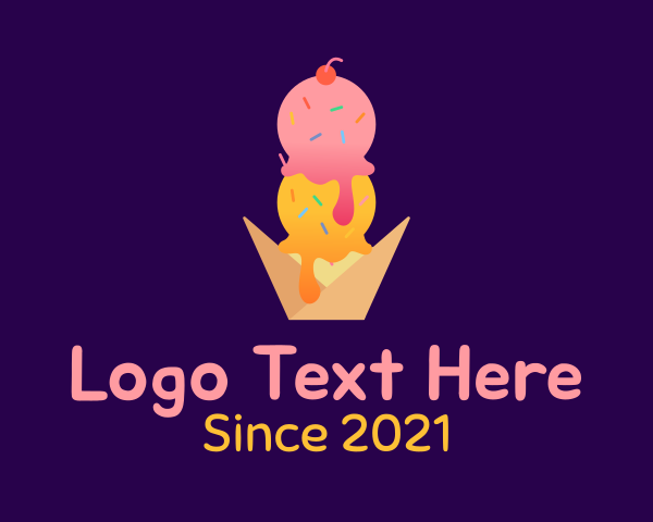 Ice Cream Store logo example 2