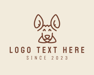 Happy Kangaroo Head logo