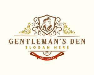 Luxury Gentleman Floral logo design