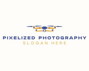 Rotorcraft Aerial Drone logo design