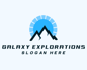 Alpine Mountain Peak logo design