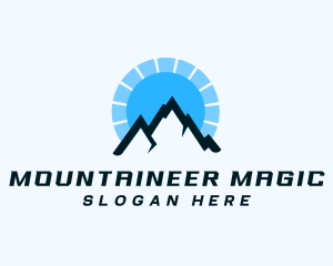 Alpine Mountain Peak logo design