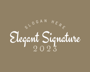 Elegant Cursive Company logo design