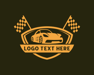Super Car Racing Shield logo